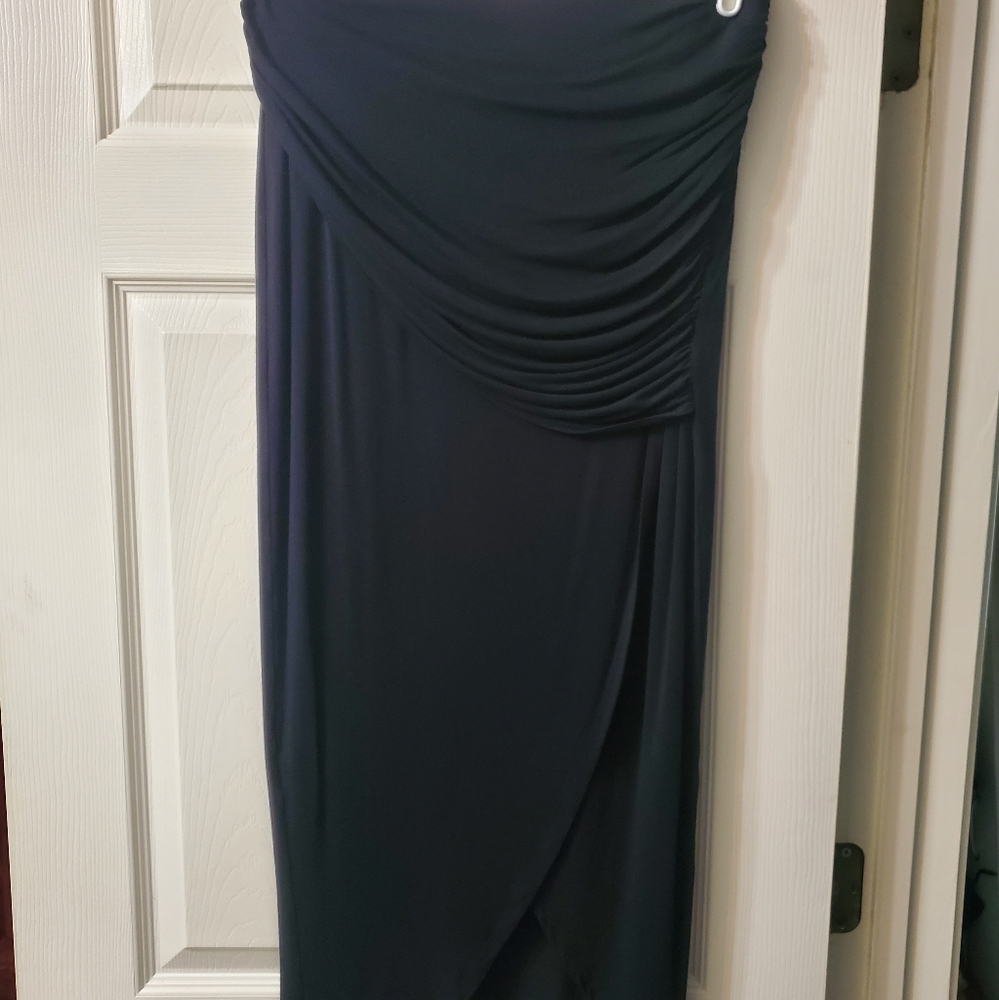 CAbi Black Run Around Skirt Size S